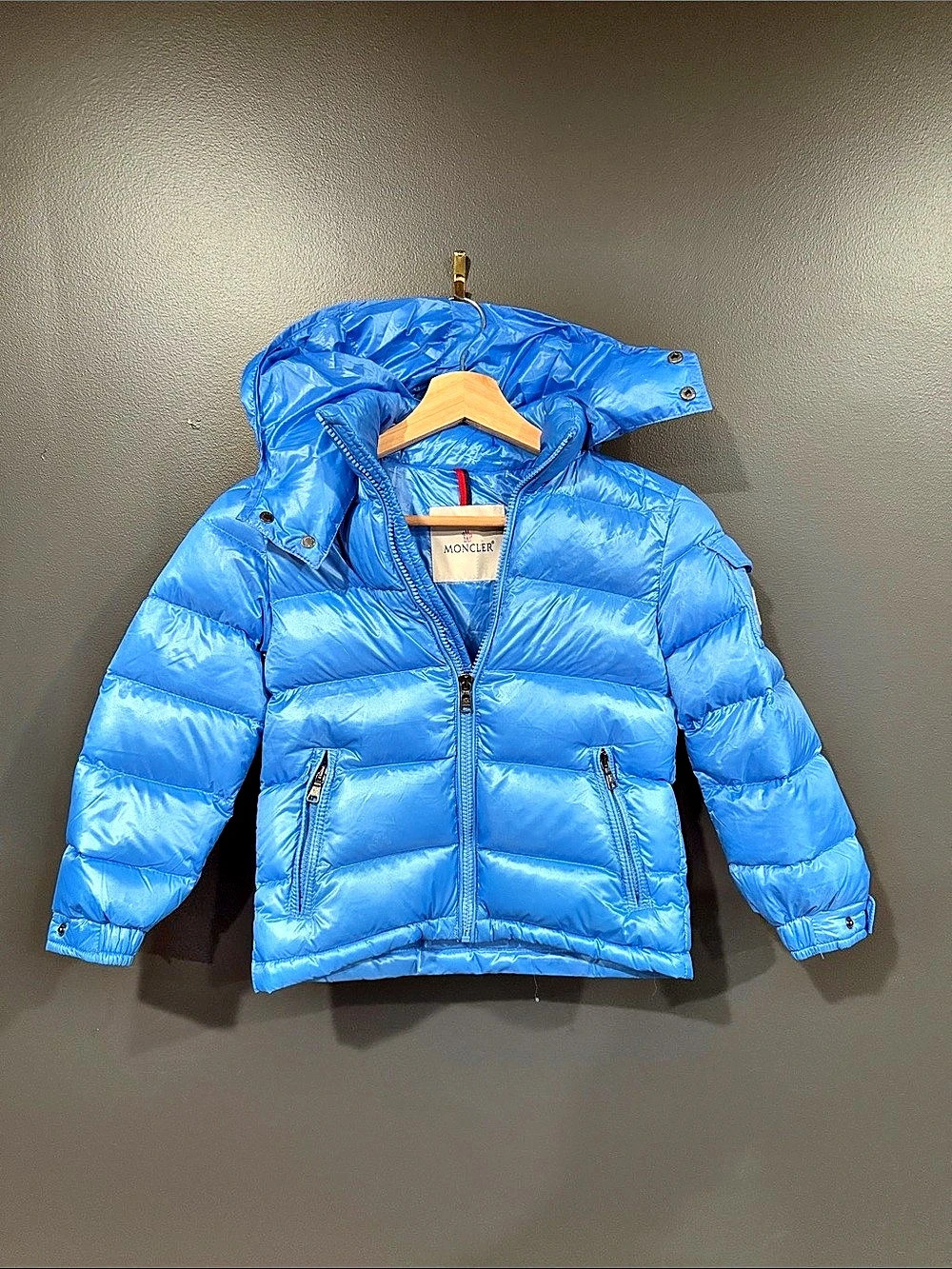 Moncler Blue Puffer Jacket Kids Child Size 6
